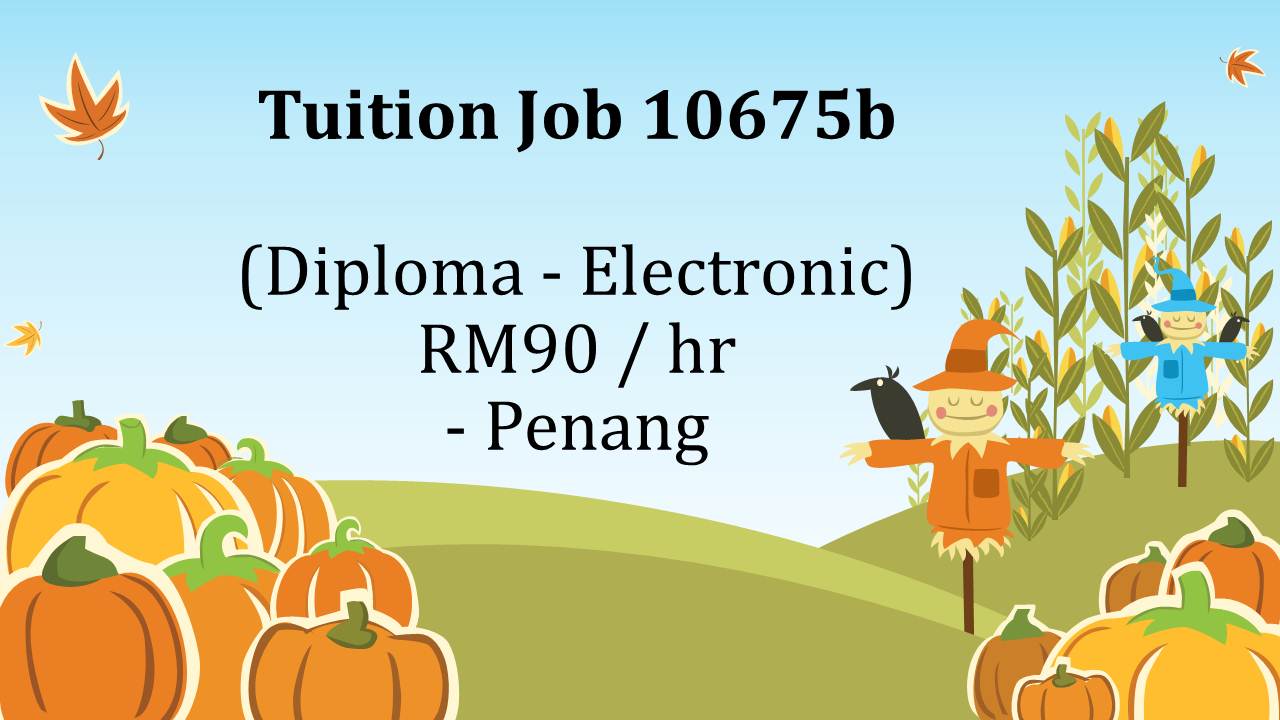 Private tuition job in penang 2013